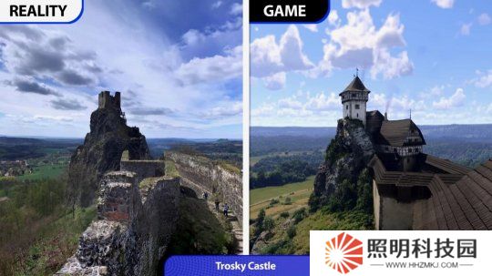 《天國(guó)：拯救2》游戲與現(xiàn)實(shí)場(chǎng)景對(duì)比 分不清虛擬與現(xiàn)實(shí)