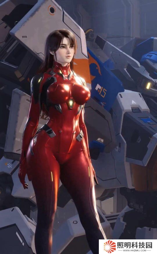 《解限機》紅衣美女機師視頻 身材和顏值很棒！