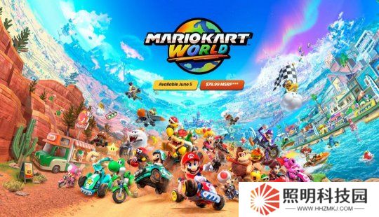 《馬里奧賽車：世界》售價(jià)80美元 新增2個(gè)游戲模式